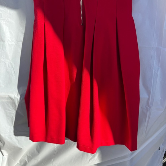 BCBGMAXAZRIA Red Holiday Party Dress Women Small Sleeveless Cocktail Festive - Picture 9 of 10
